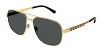 Sunglasses Gucci Man GG1223S002-GOLD-GOLD-GREY60 - GG1223S002-GOLD-GOLD-GREY60
